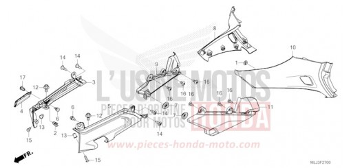 COUVERCLE LATERAL GL1800DAP de 2023